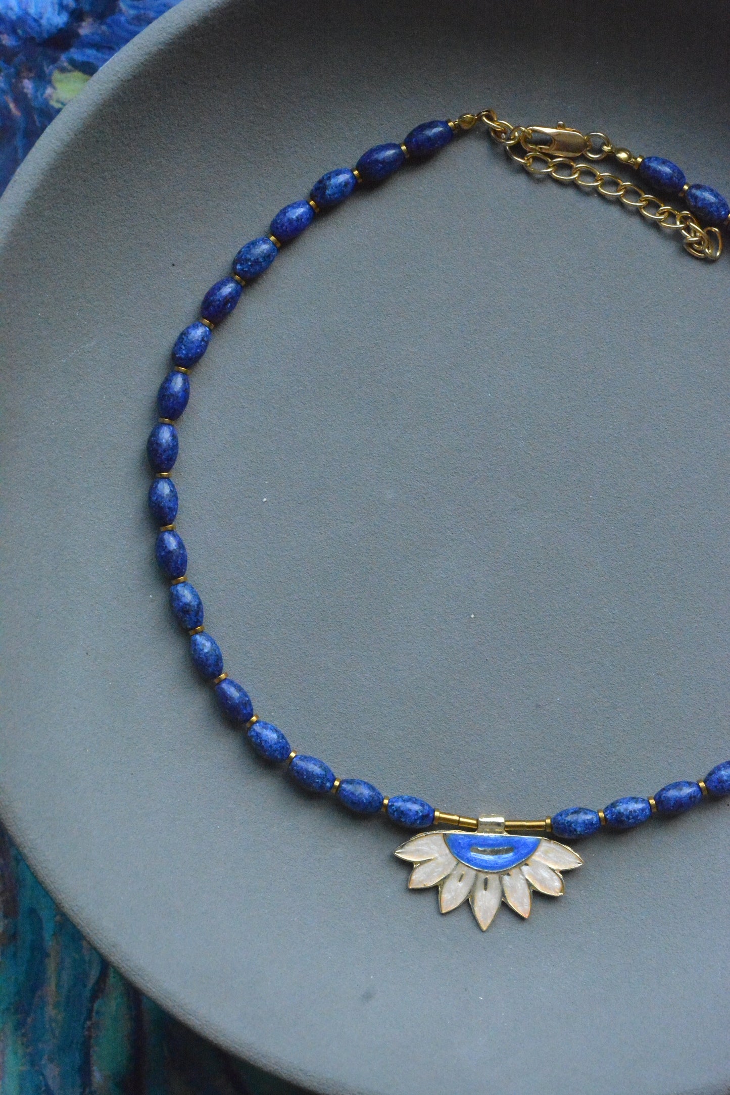 Blue Bloom Kolye