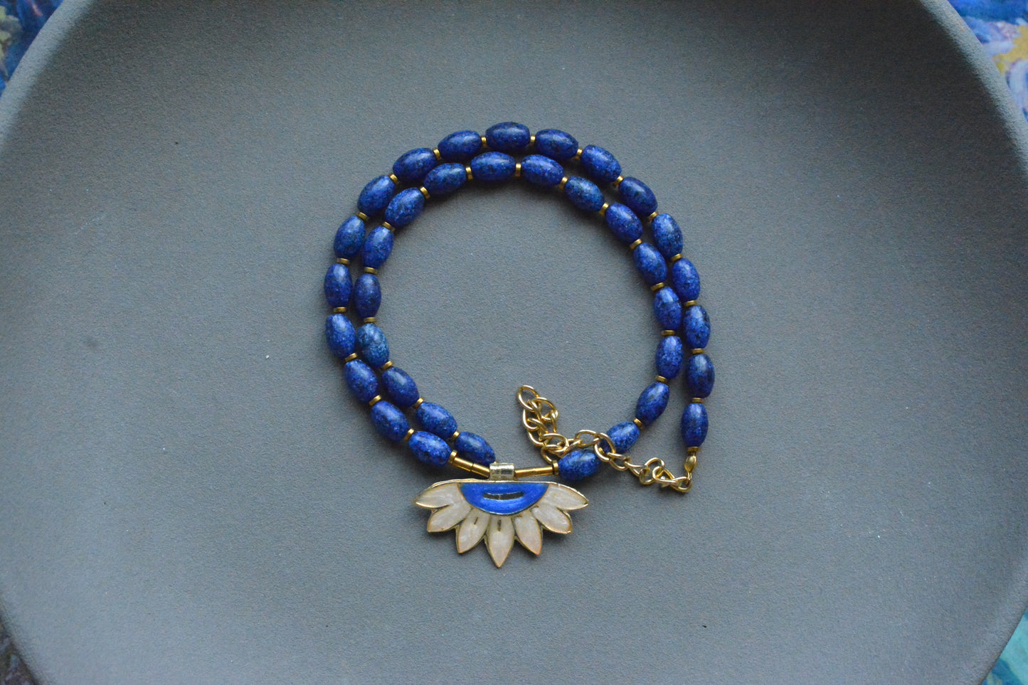 Blue Bloom Kolye