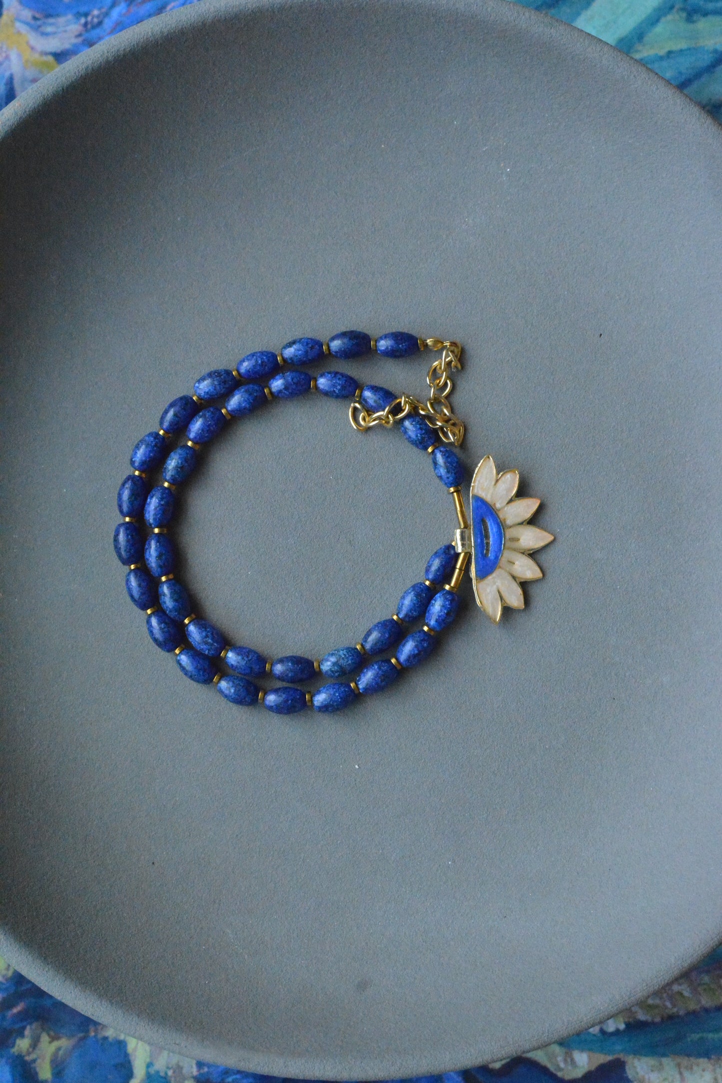 Blue Bloom Kolye