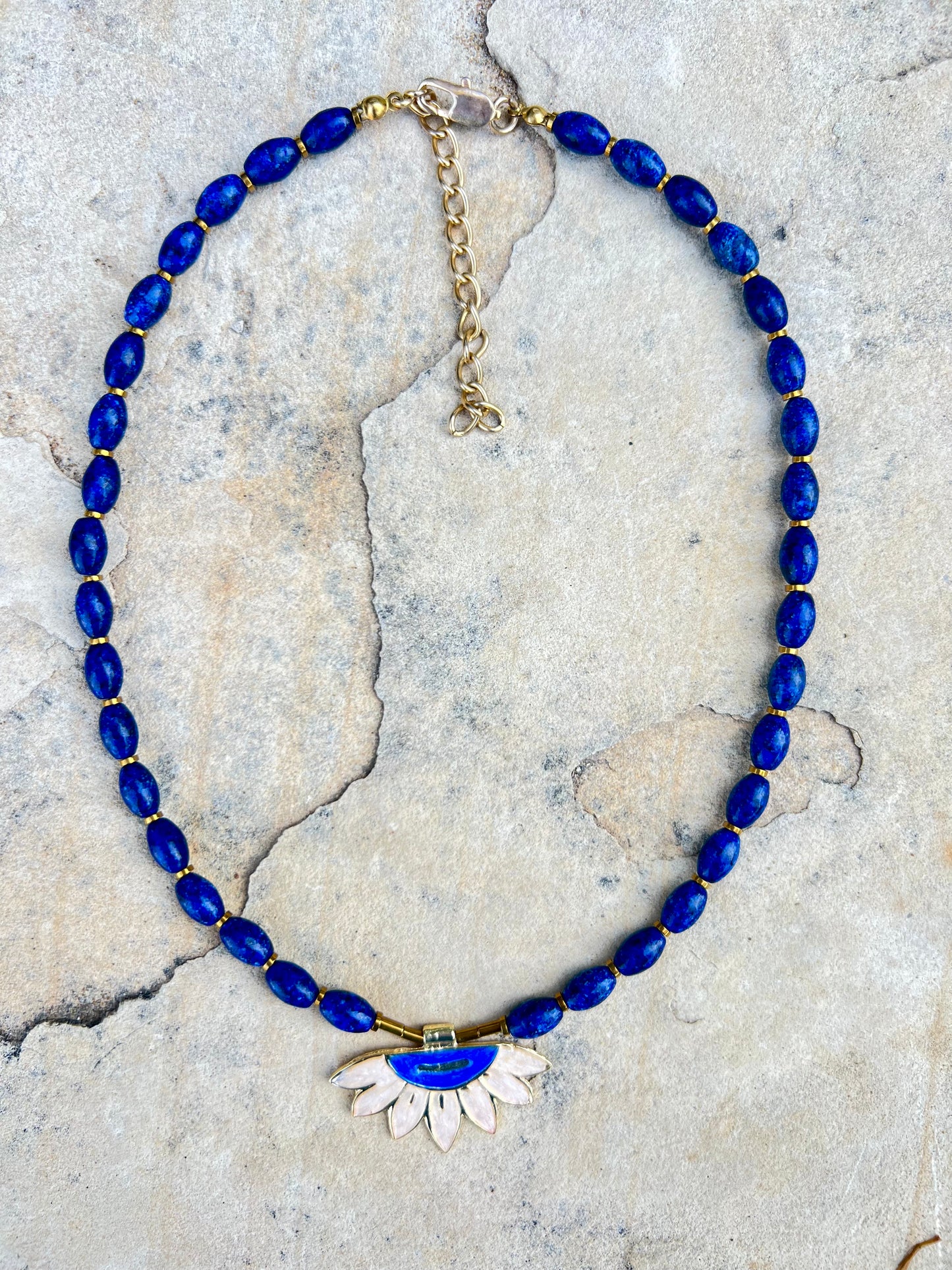 Blue Bloom Kolye