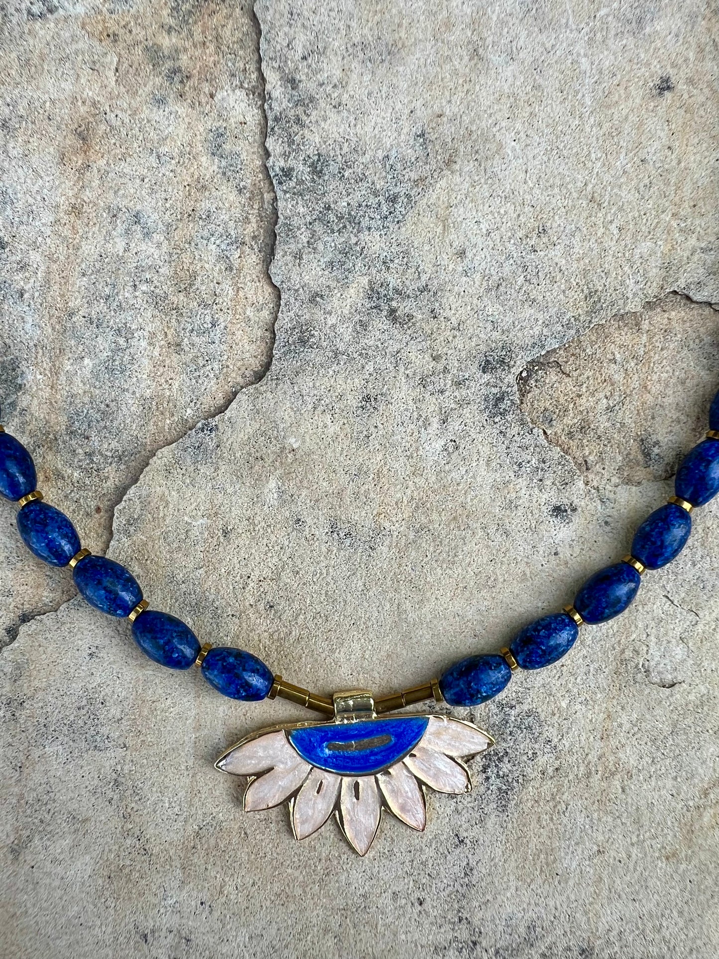 Blue Bloom Kolye