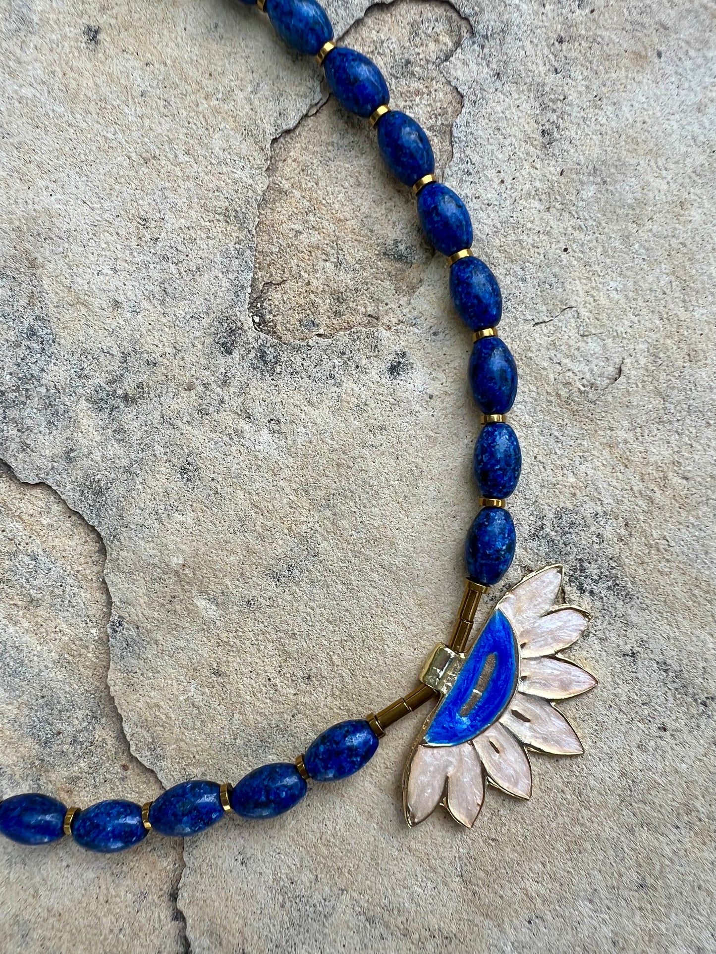 Blue Bloom Kolye
