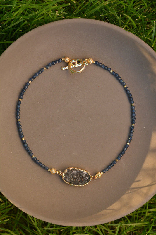 Midnight Sapphire Kolye