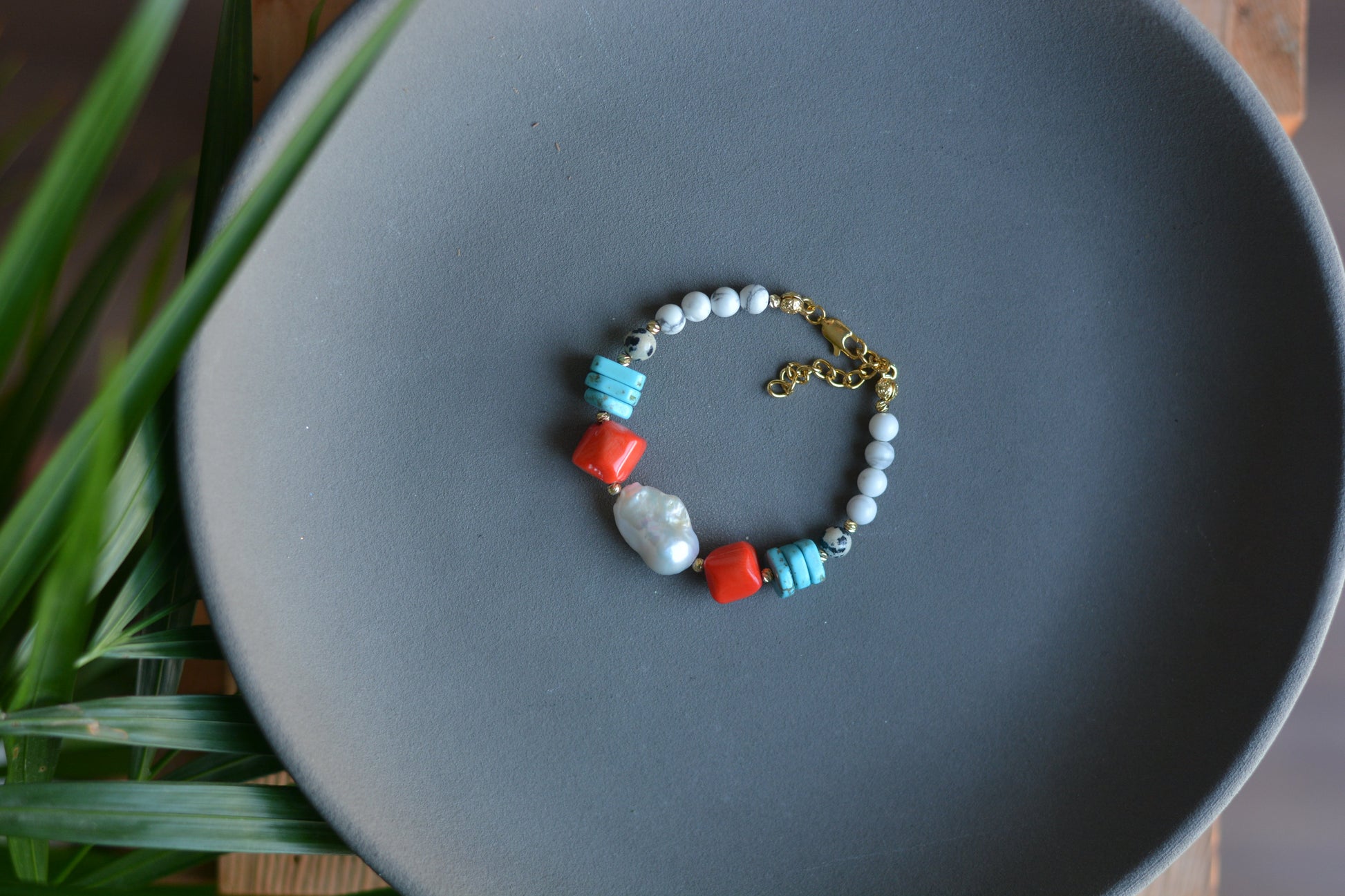 inci, mercan,jasper,turkuaz doğaltaş bileklik