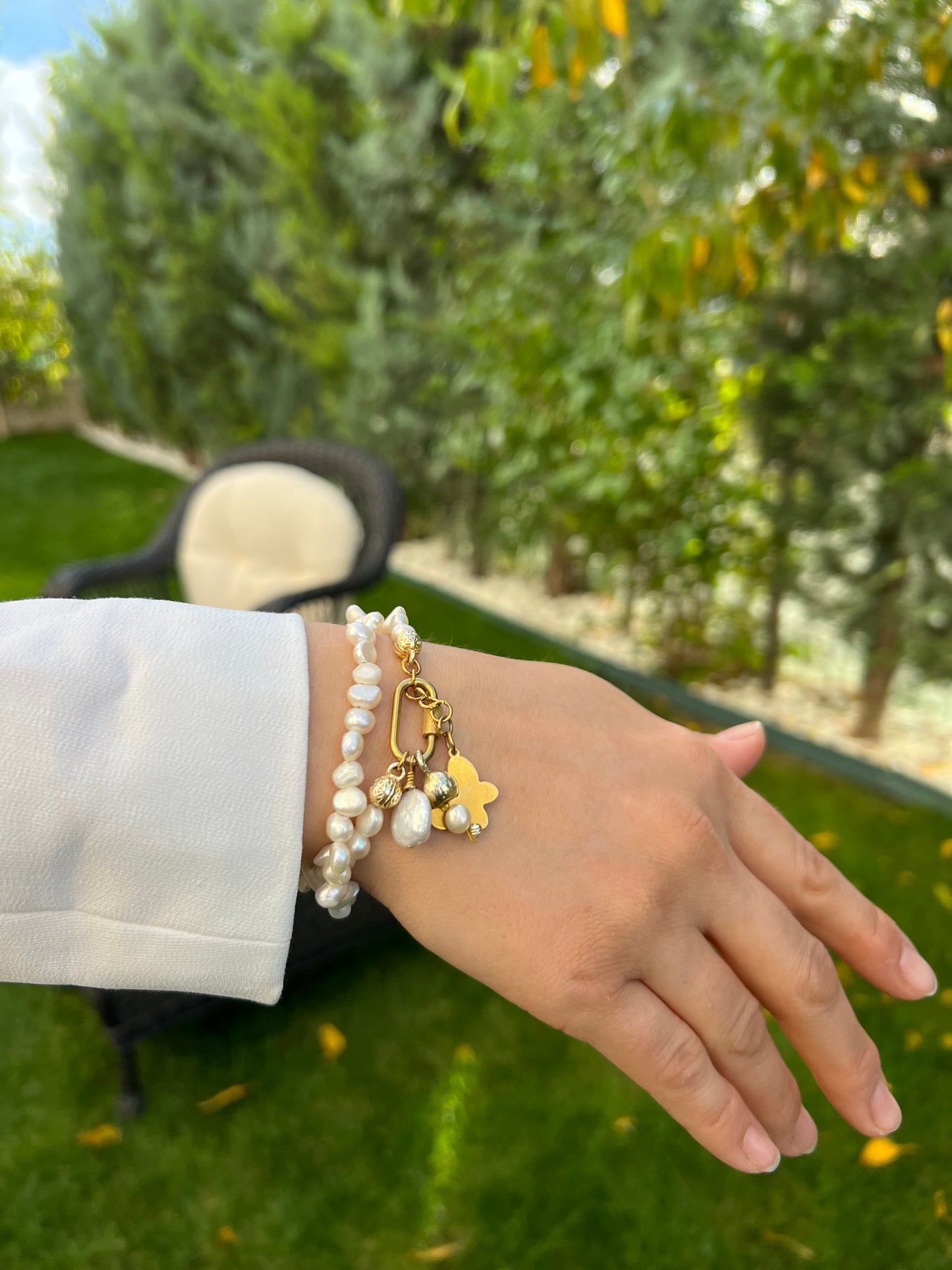 Perla Intreccio Sarmal Bileklik