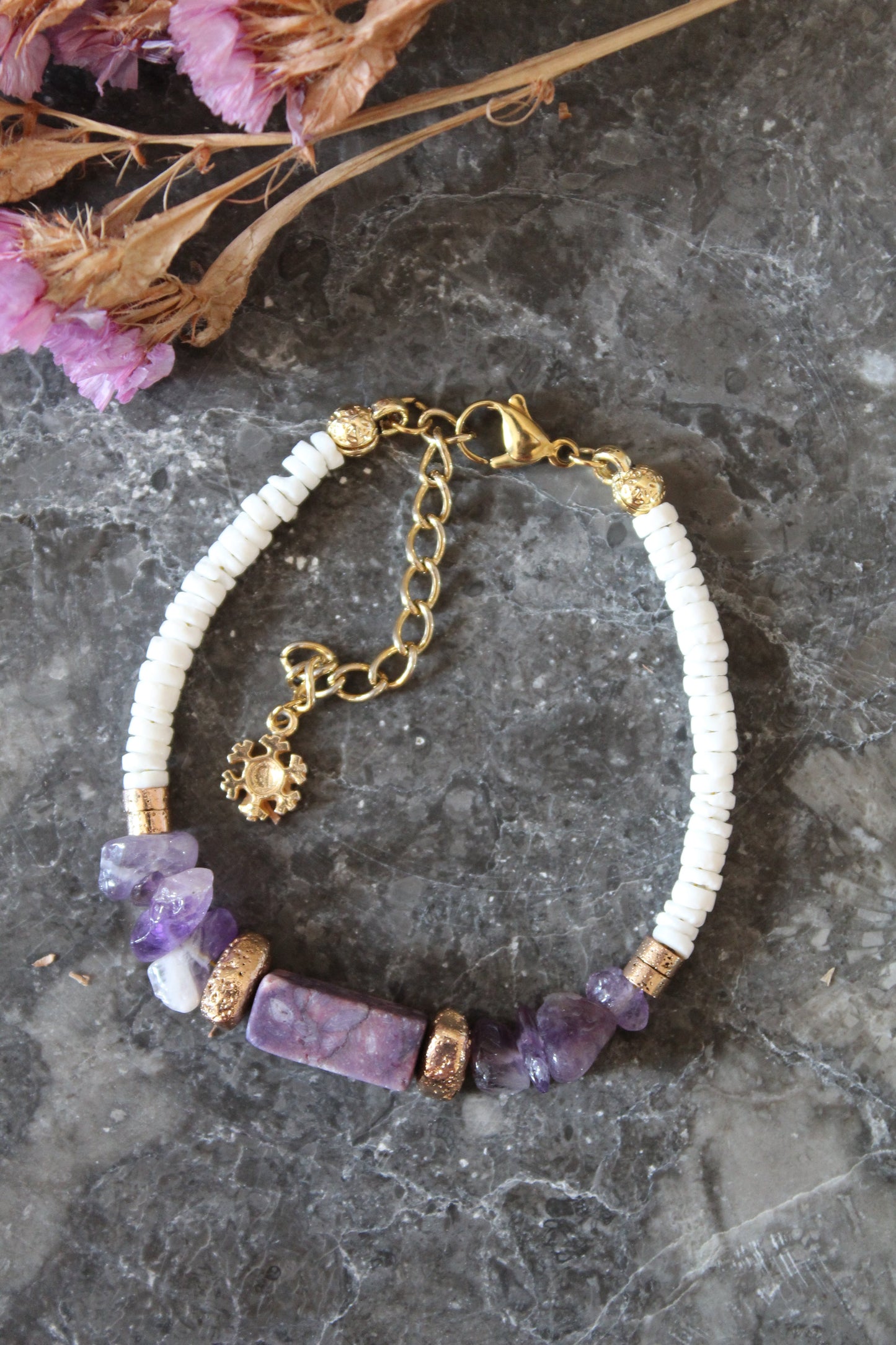 Lavender White Bileklik