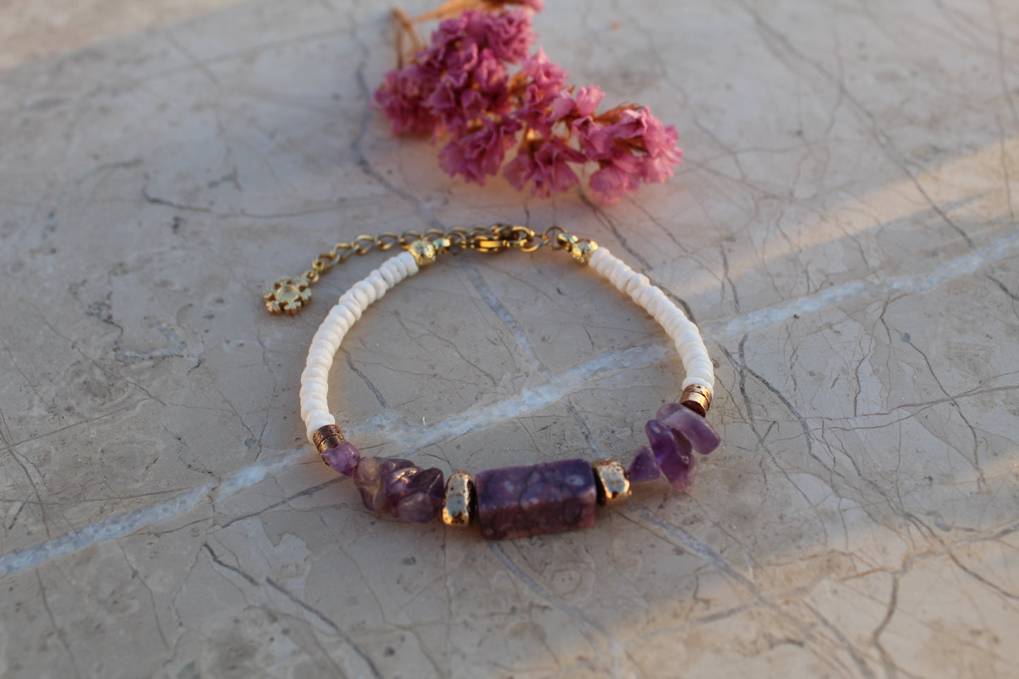 Lavender White Bileklik