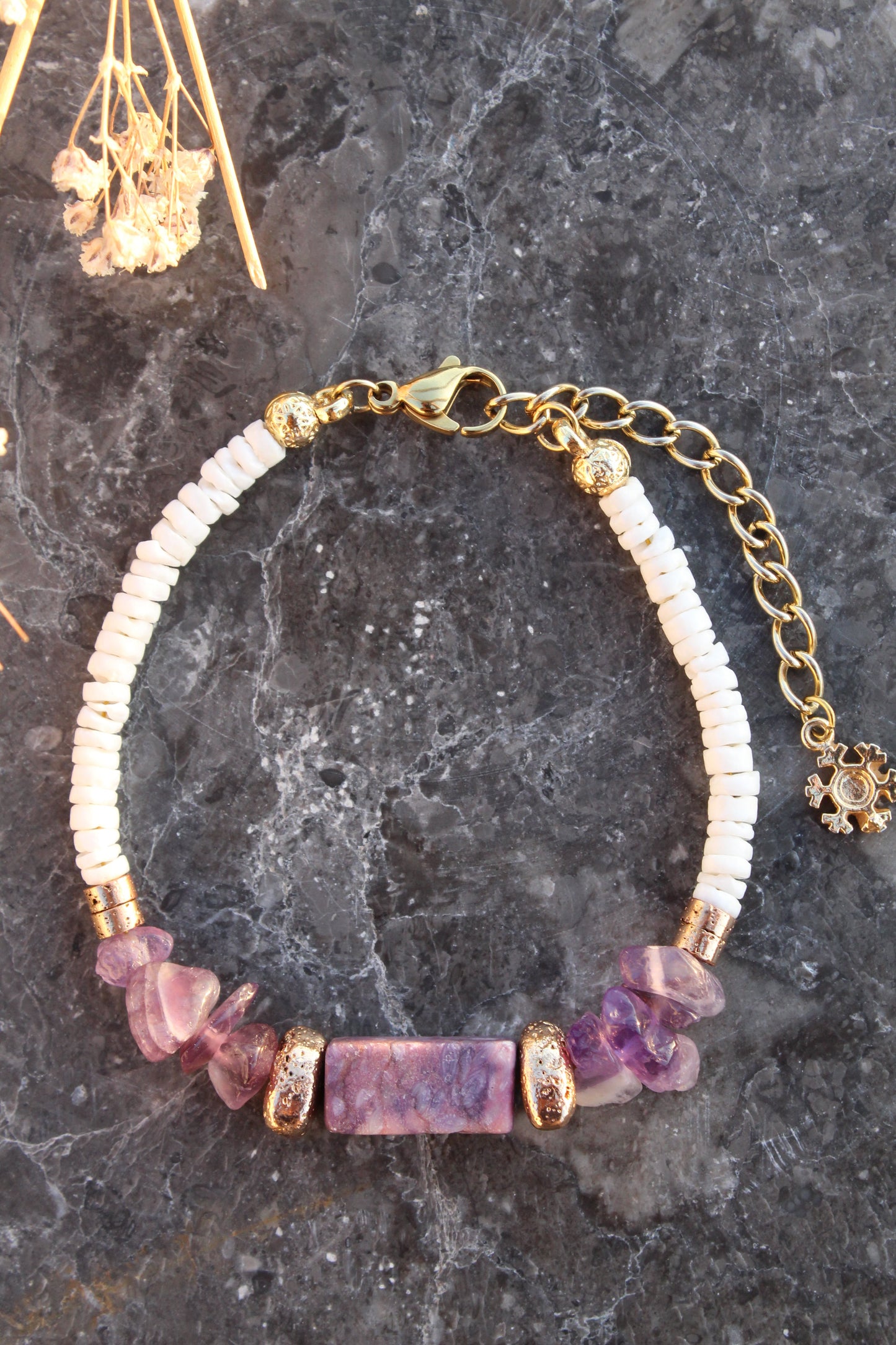 Lavender White Bileklik